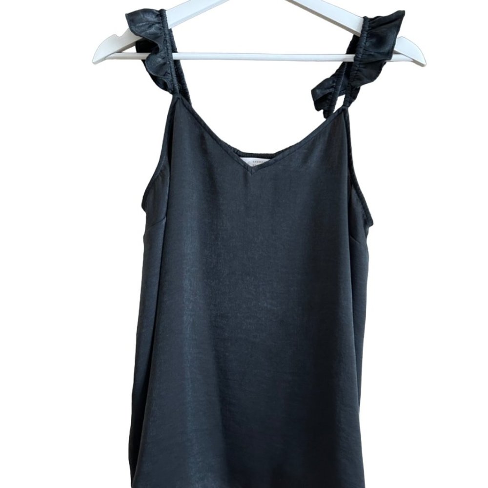 LAUREN CONRAD Women's Size L Gray Metallic Tank